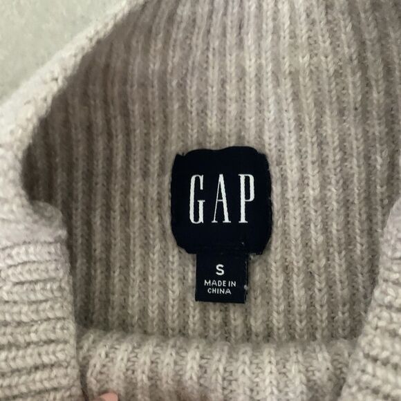 Gap Off White/Cream Knit Turtleneck Sweater Size S - Picture 4 of 5
